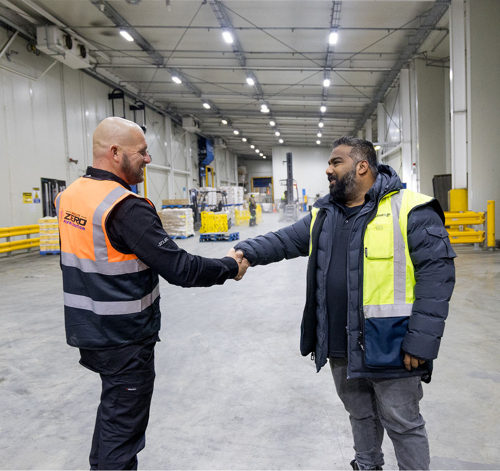 Worker and Client Absolute Zero meeting with client